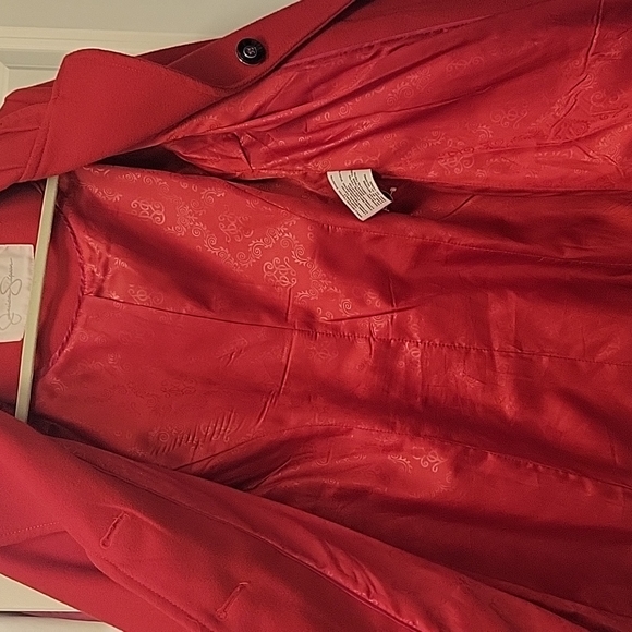 Jessica Simpson red pea coat - Picture 8 of 10